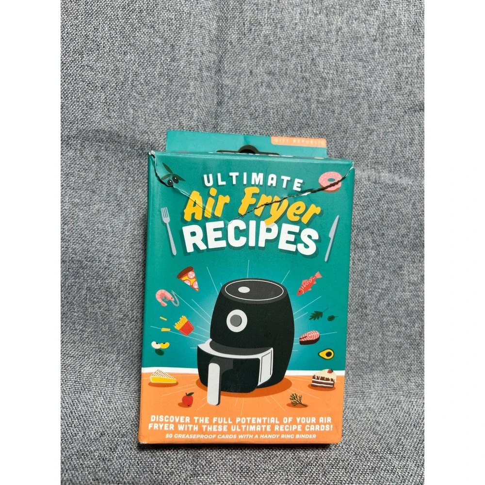 Gift Republic Ultimate Air Fryer Recipes‎ OS Teal 50 Healthy Recipe Cards